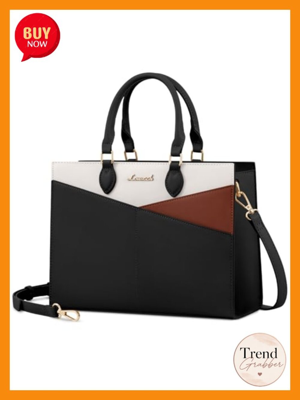Pu Leather Satchel Handbag Tote Bag Crossbody Shoulder Purse with Zipper